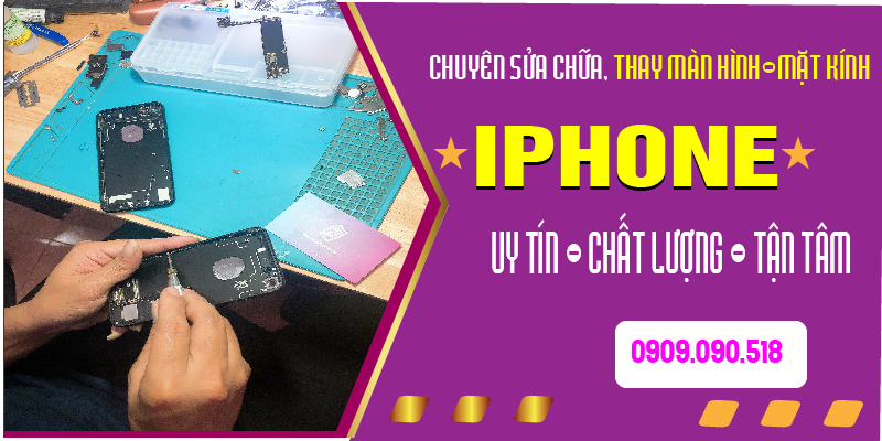 Hình 3 : Chuyên sửa chữa thay màn hình, ép kính tại Giang Biên